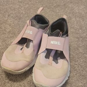 Nike Kids Pink and Beige Slip-On Sneakers